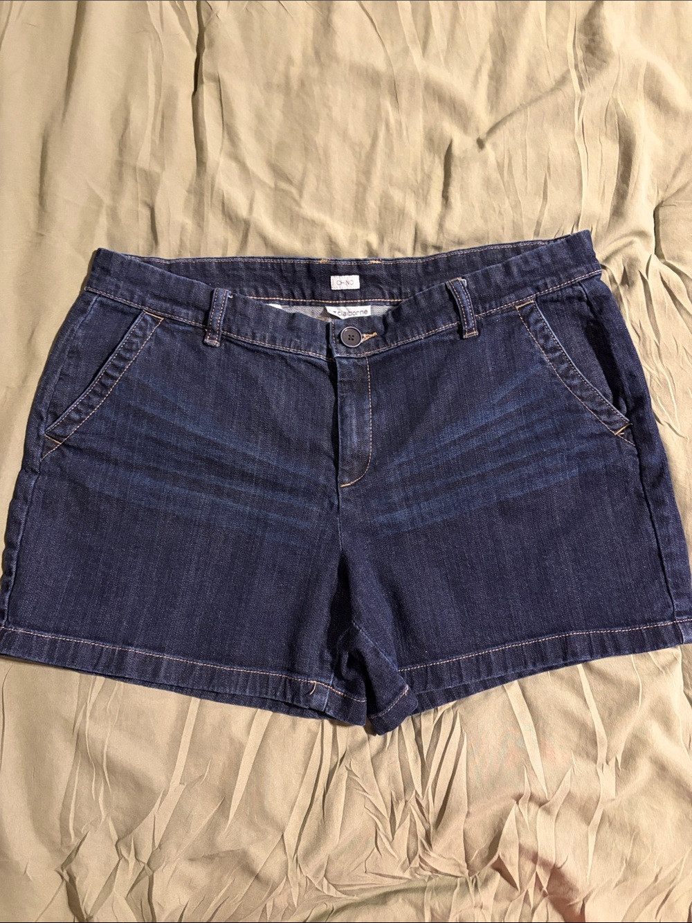 Liz Claiborne Dark Blue Denim Shorts